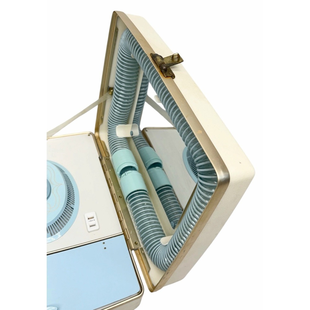 Vintage Sears Deluxe Kenmore Bonnet Portable Hair & Nail Dryer Baby Blue -Extras - Picture 4 of 16